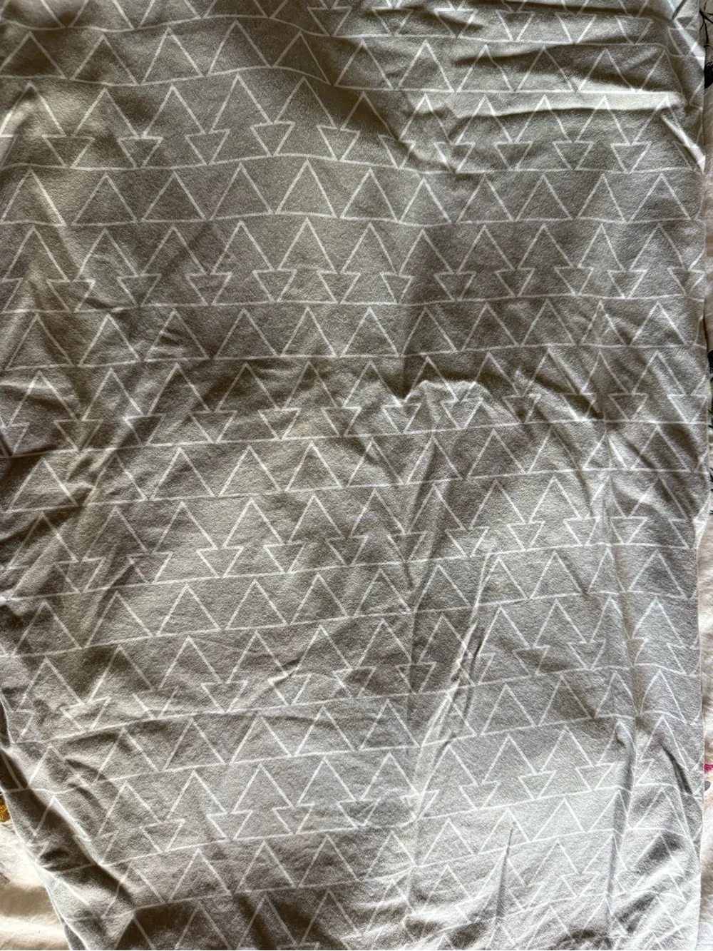 Safari Animal Cotton Duvet Cover in Cream with Gray, Green, and Gold Accents